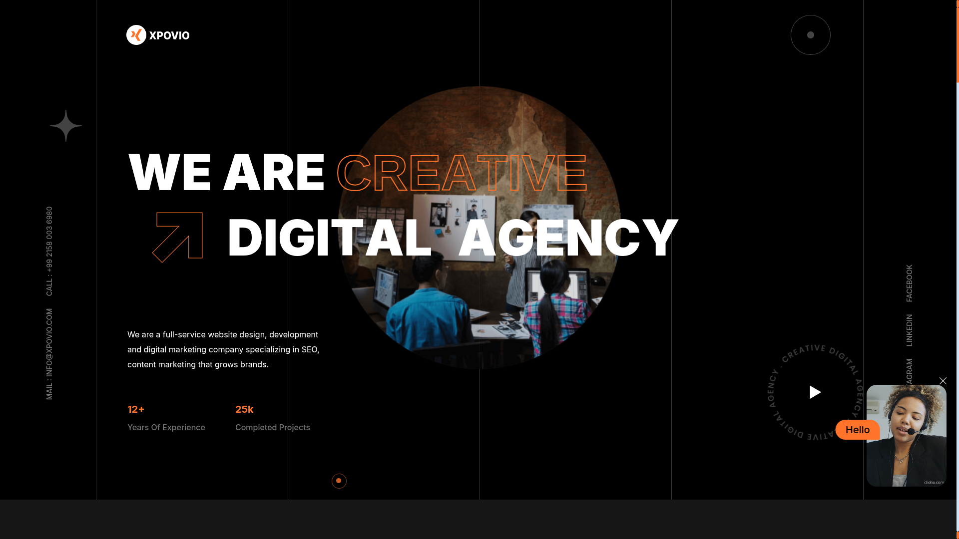 Xpovio — Modern Digital Agency & Creative Portfolio